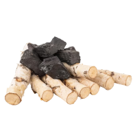 Уголь, дрова и средства для розжига