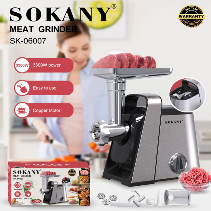 Электрическая мясорубка SOKANY SK-06007